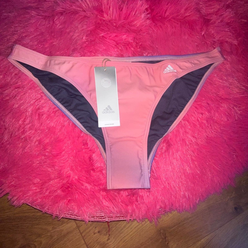 Adidas Women's Melbourne Printed Swim Natacion Bikini Bottoms Size Large‎
